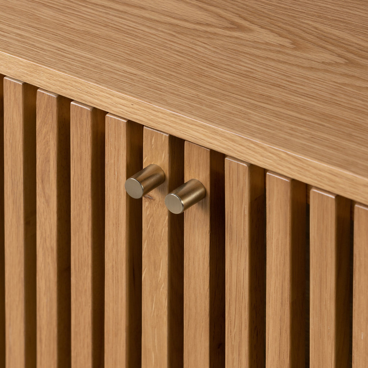 Shorwell Oak Slatted Large Sideboard