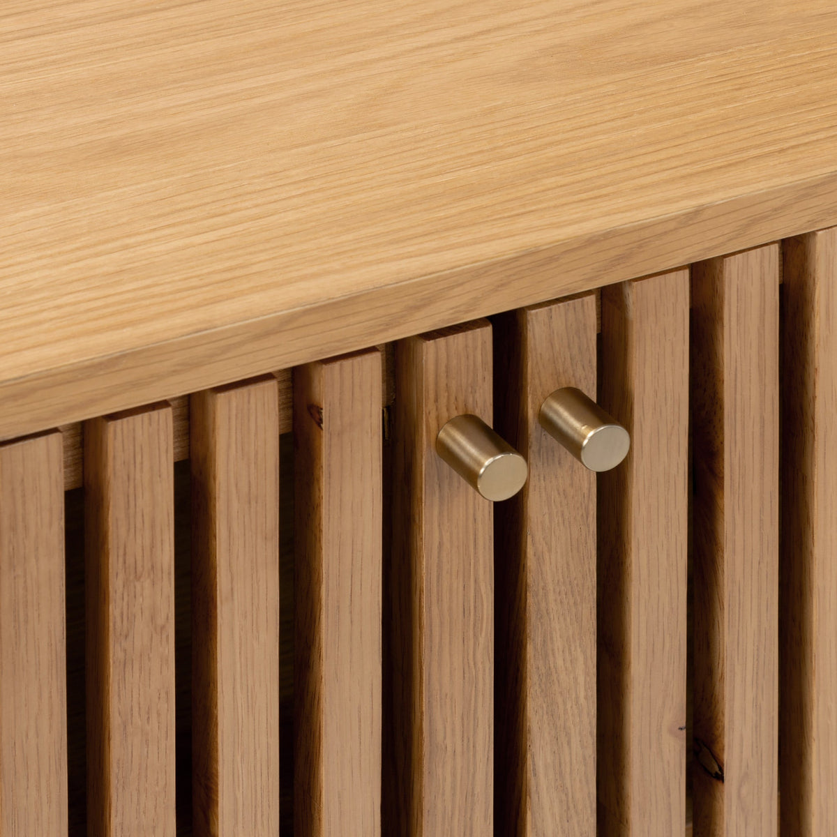 Shorwell Oak Slatted Small Sideboard