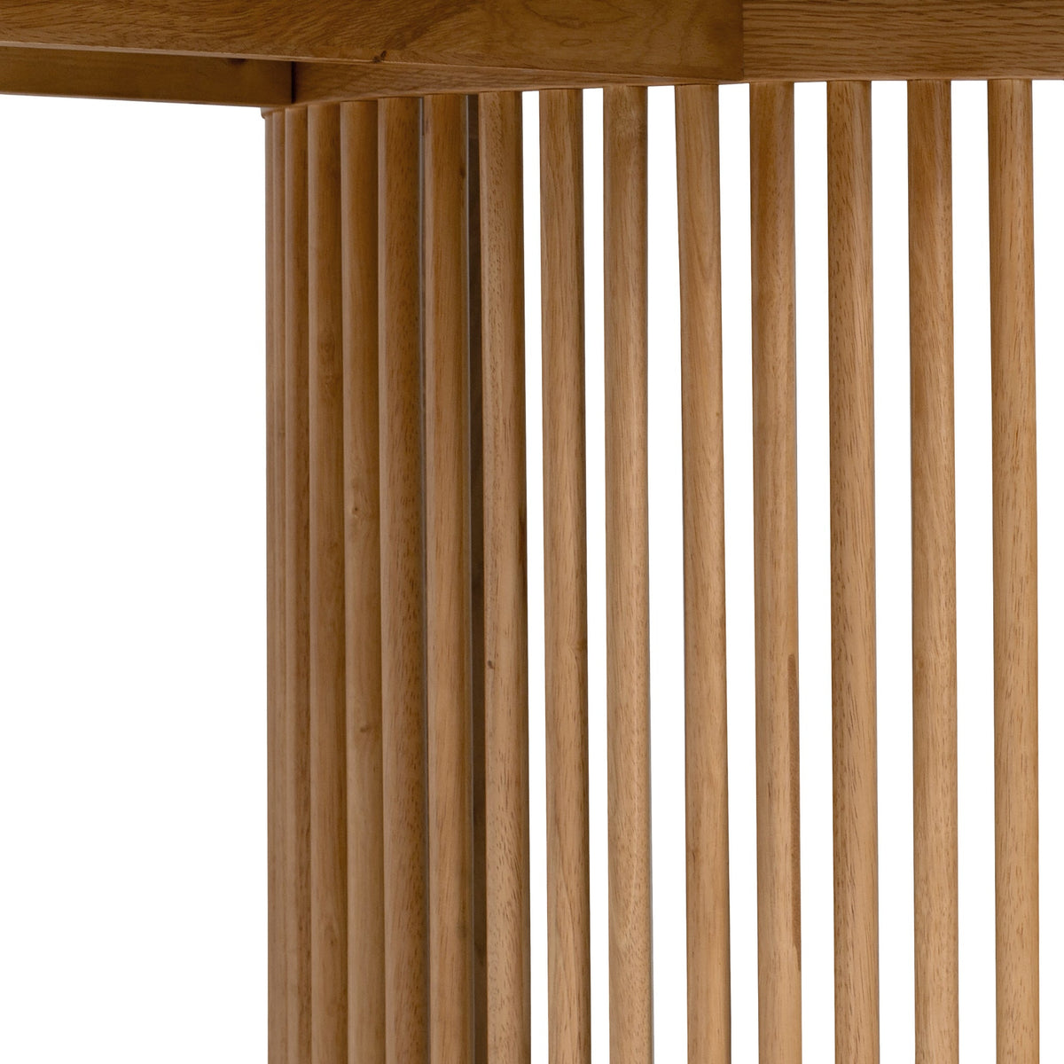 Shorwell Oak 200cm Slatted Oval Dining Table