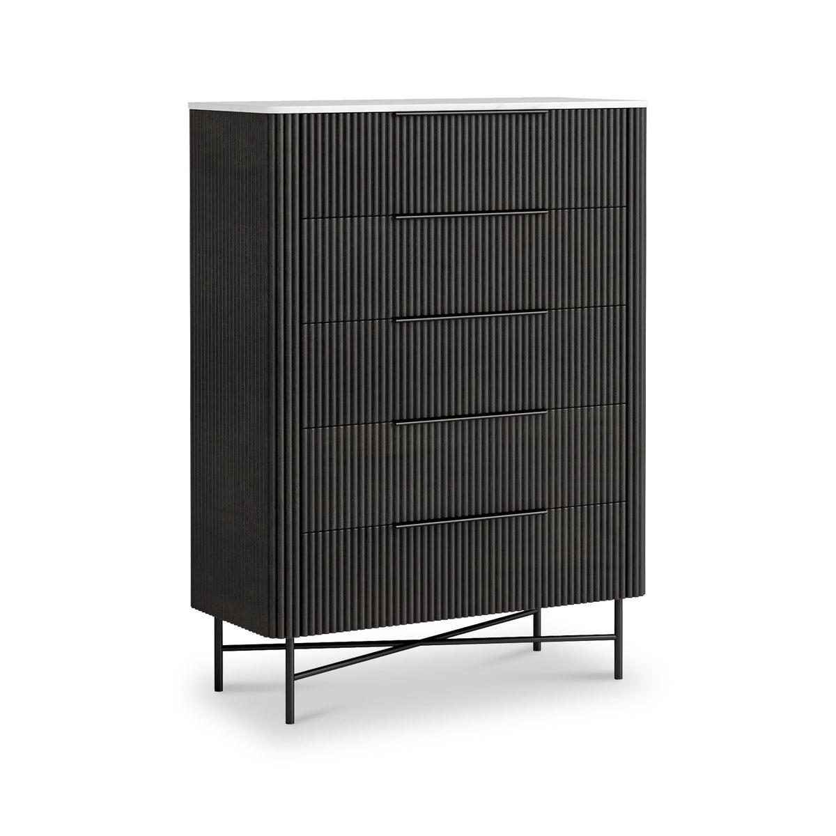 Milo Mango & Marble 5 Drawer Chest