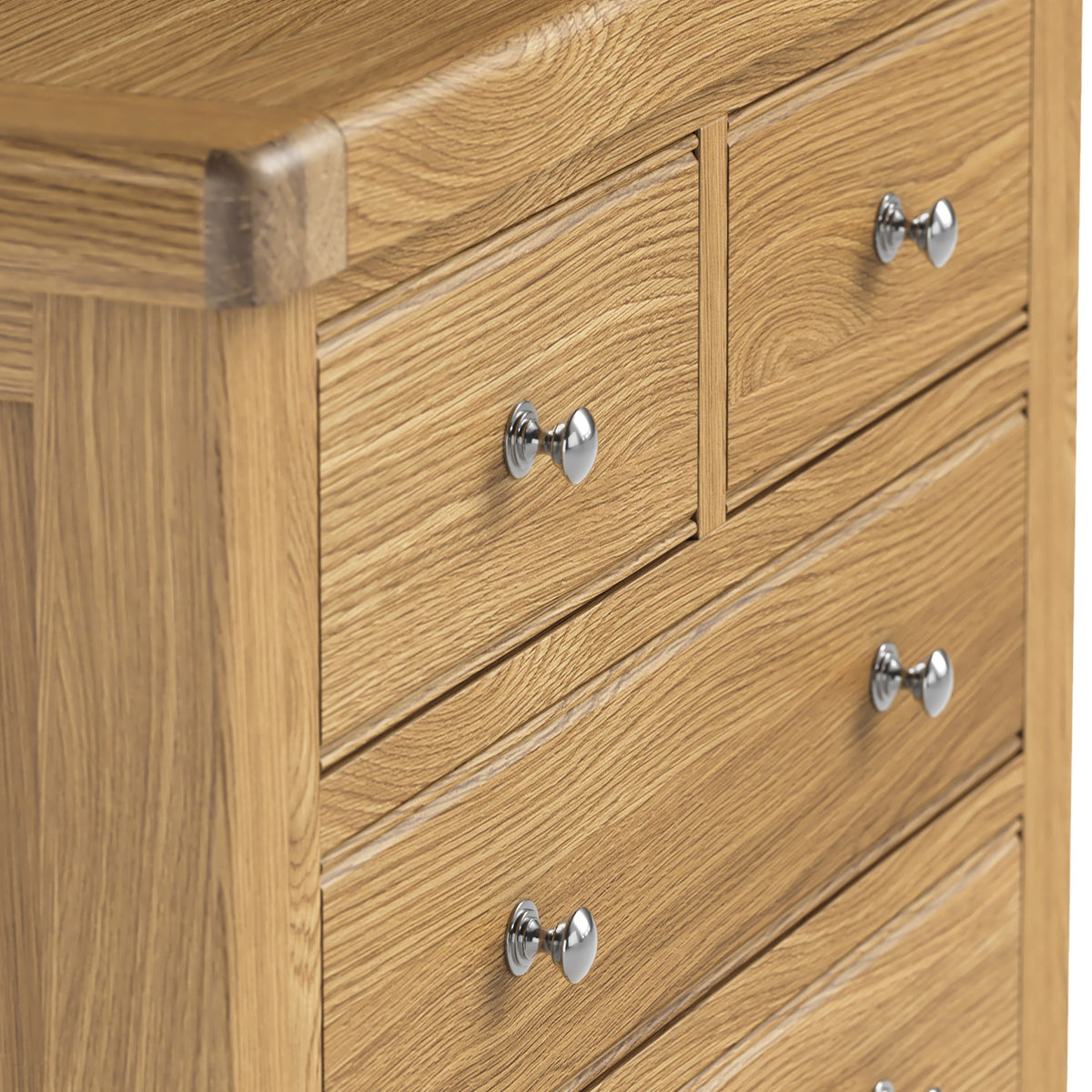Portland Oak 2 Over 3 Drawer Chest