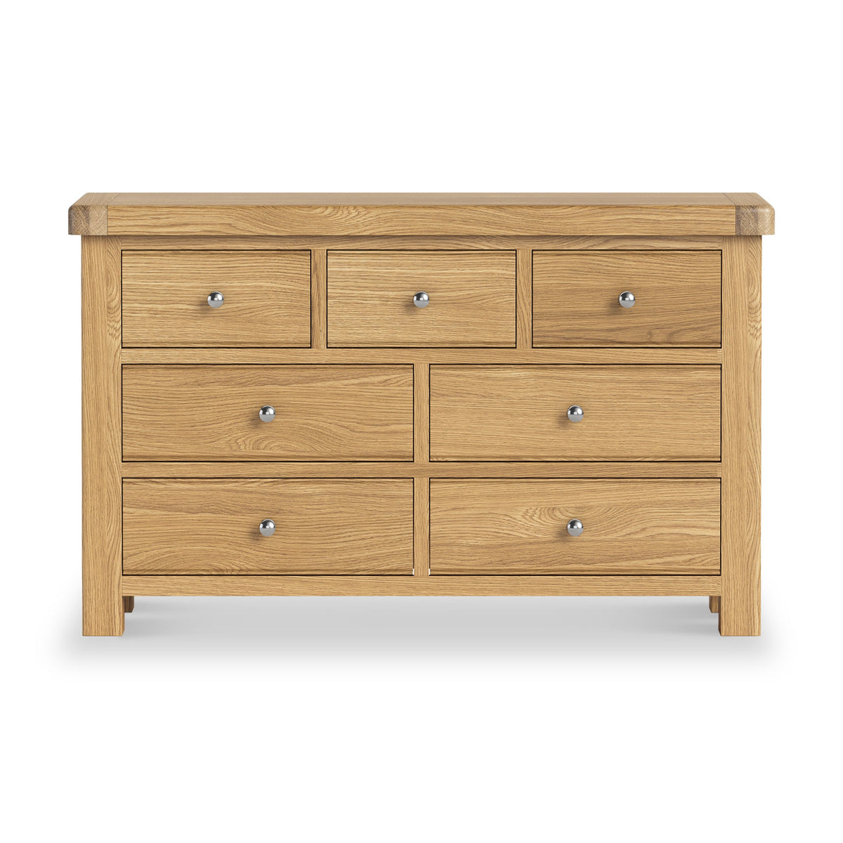 Portland Oak 3 Over 4 Drawer Chest