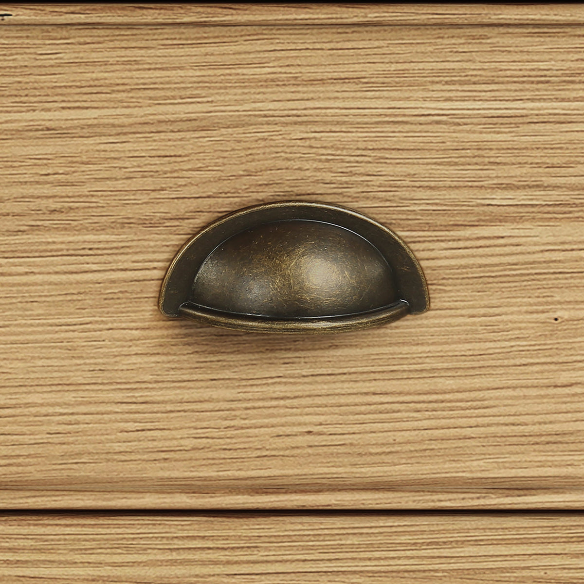 Portland Oak 5 Drawer Tallboy Chest