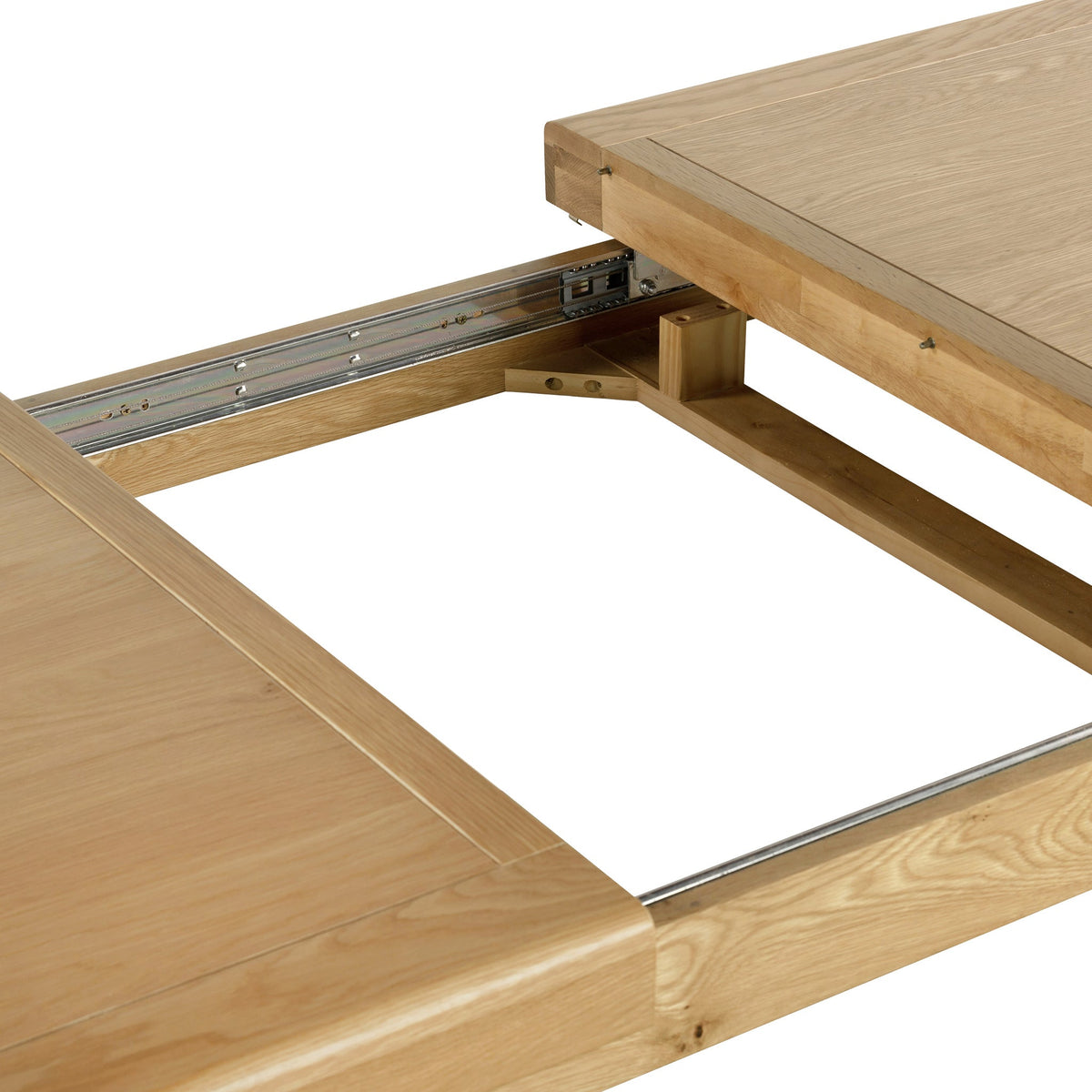 Portland Oak Extendable 200-245cm Cross Legged Dining Table