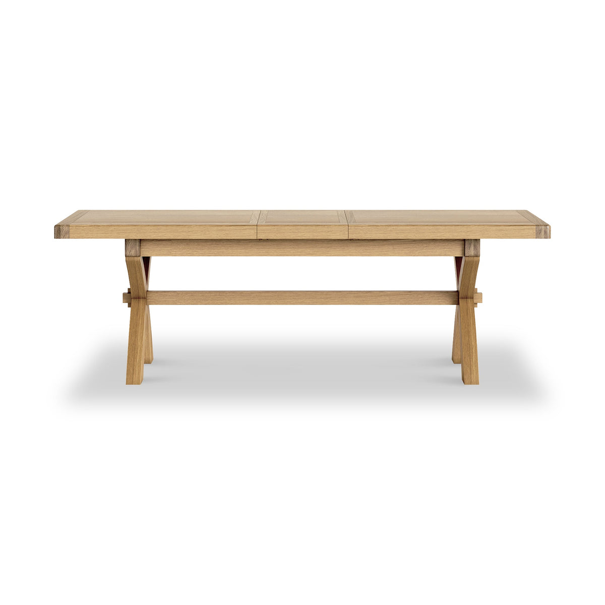 Portland Oak Extendable 200-245cm Cross Legged Dining Table