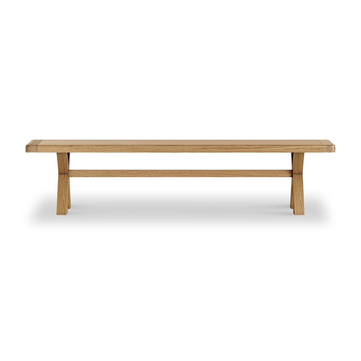 Portland Oak 200cm Cross Legged Dining Bench