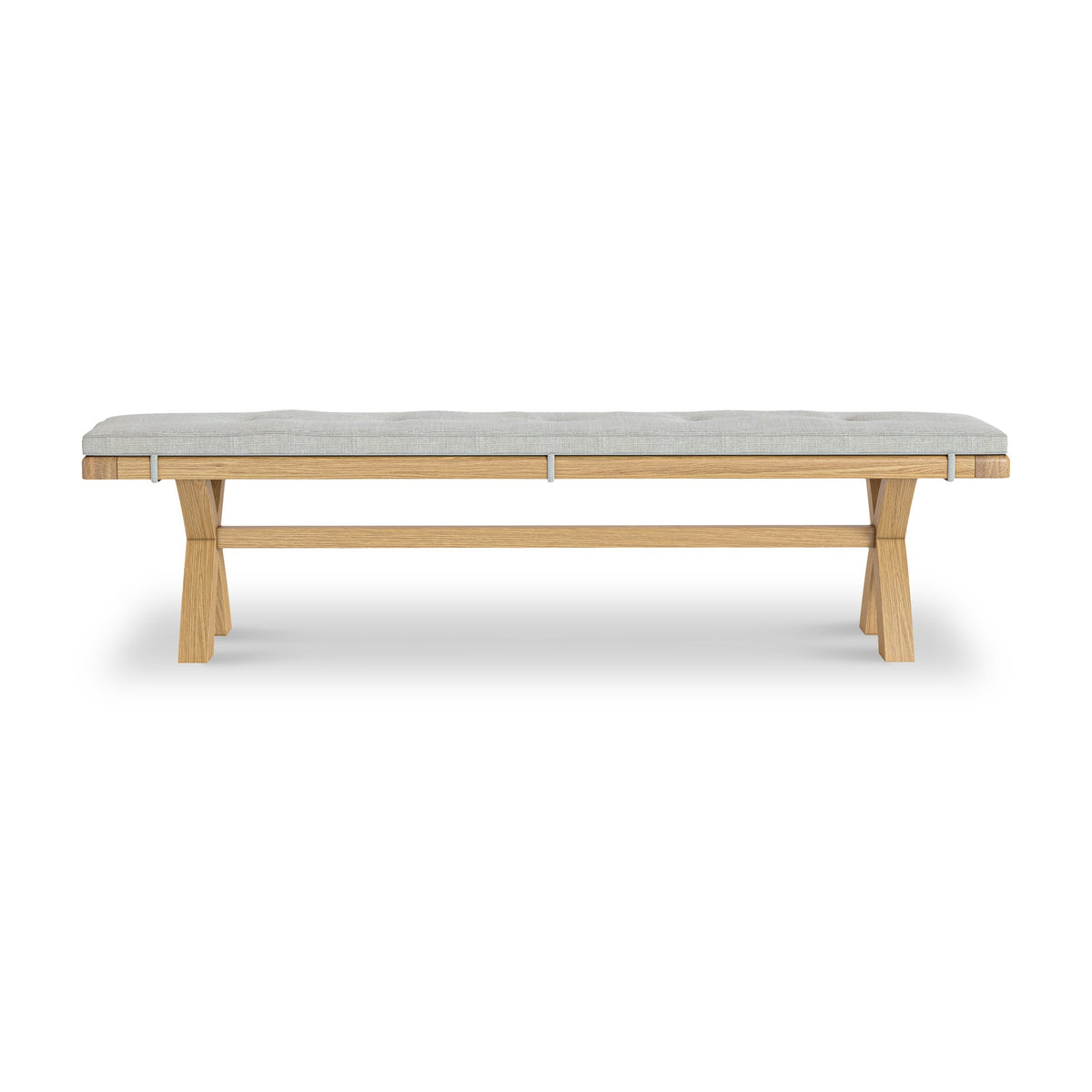 Portland Oak 200cm Cross Legged Dining Bench
