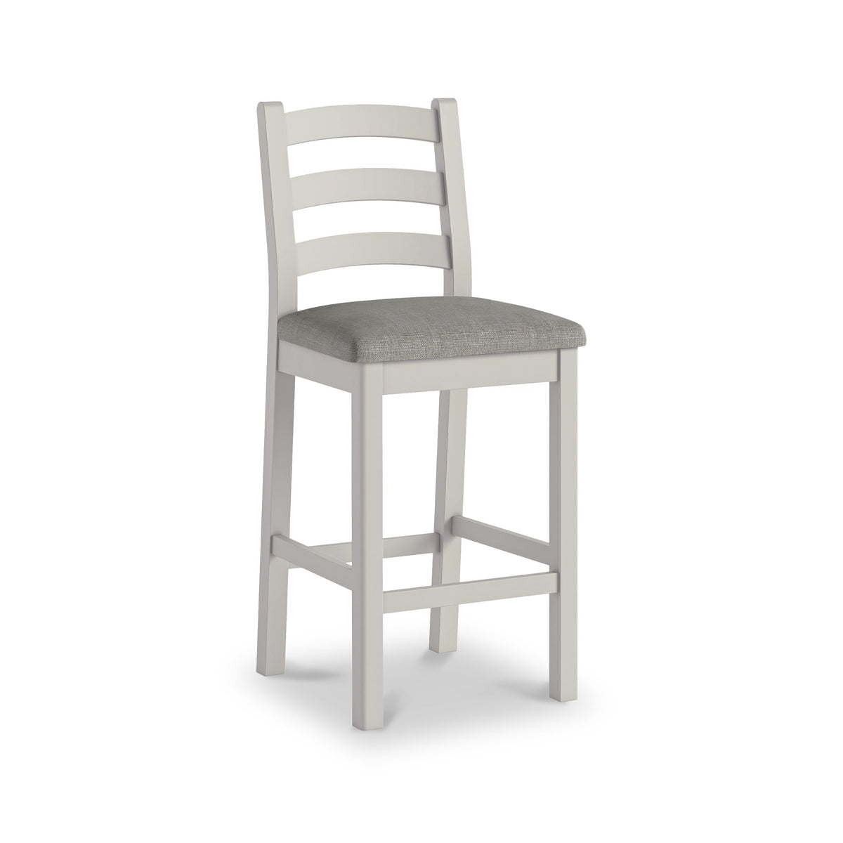 Penzance Stone Grey Ladder Back Bar Chair