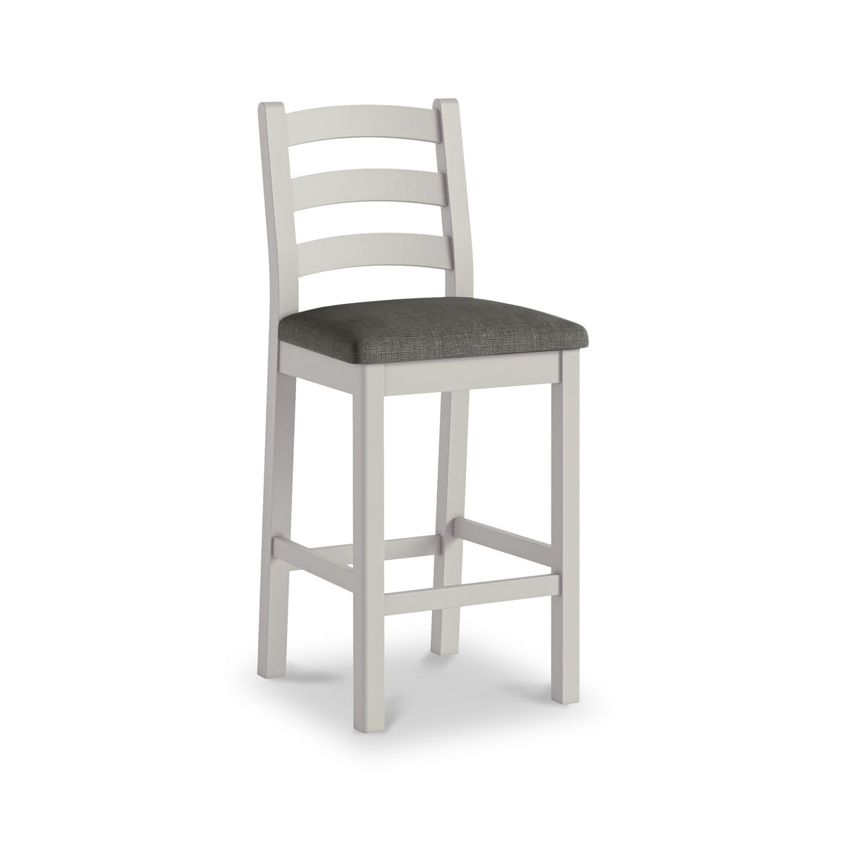 Penzance Stone Grey Ladder Back Bar Chair