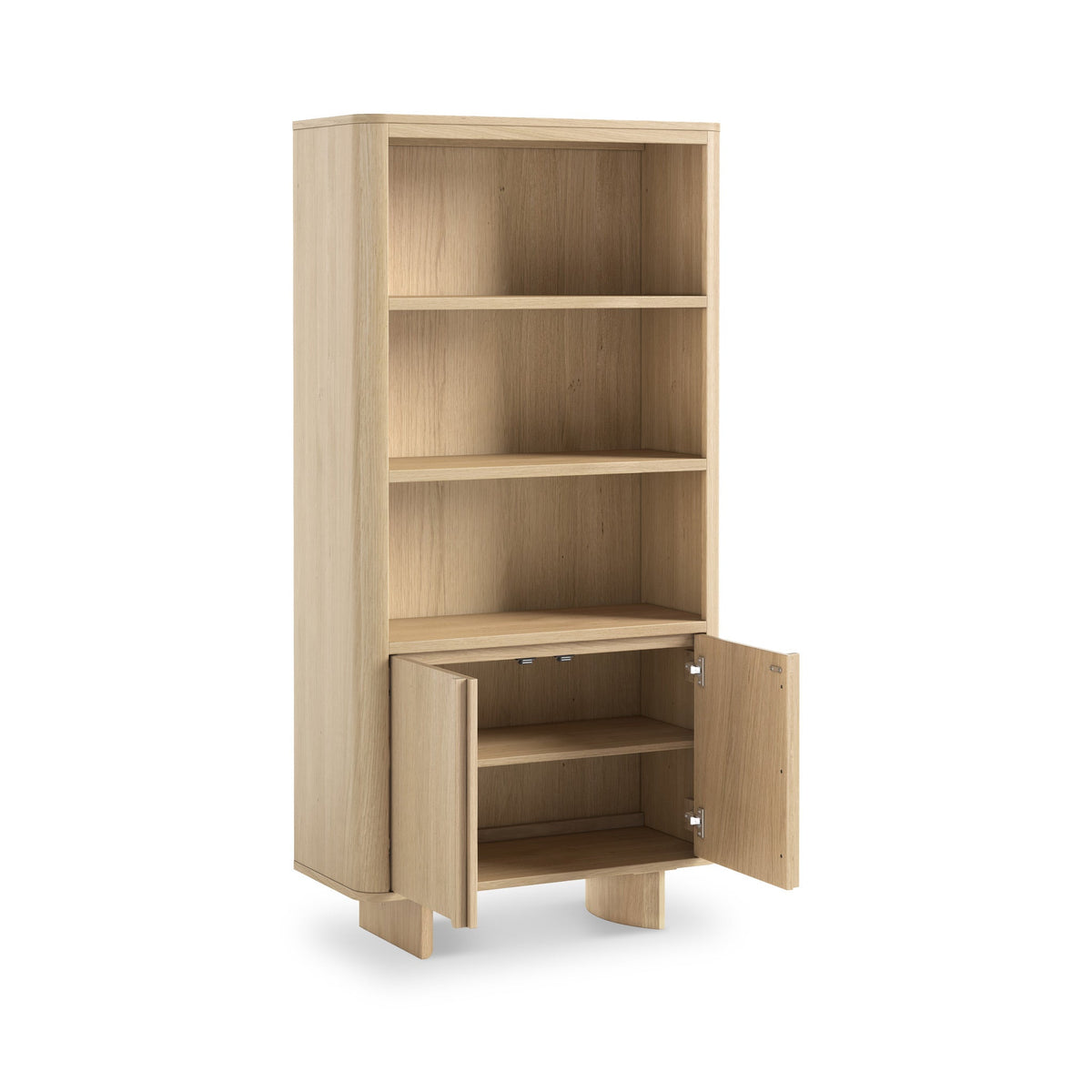 Whitstone Oak Large Storage Bookcase
