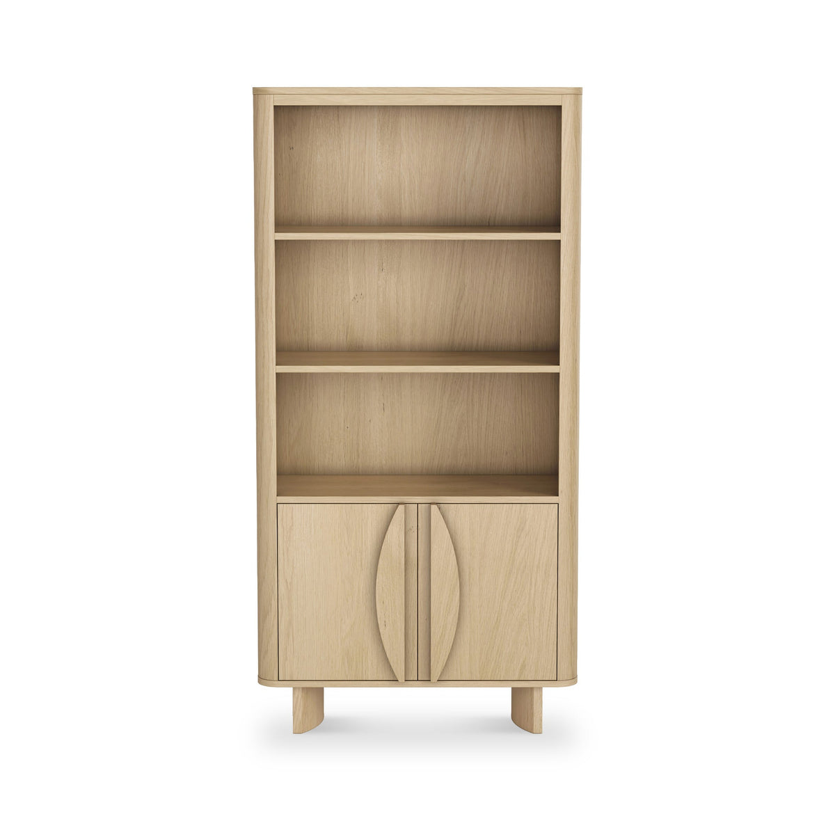 Whitstone Oak Large Storage Bookcase