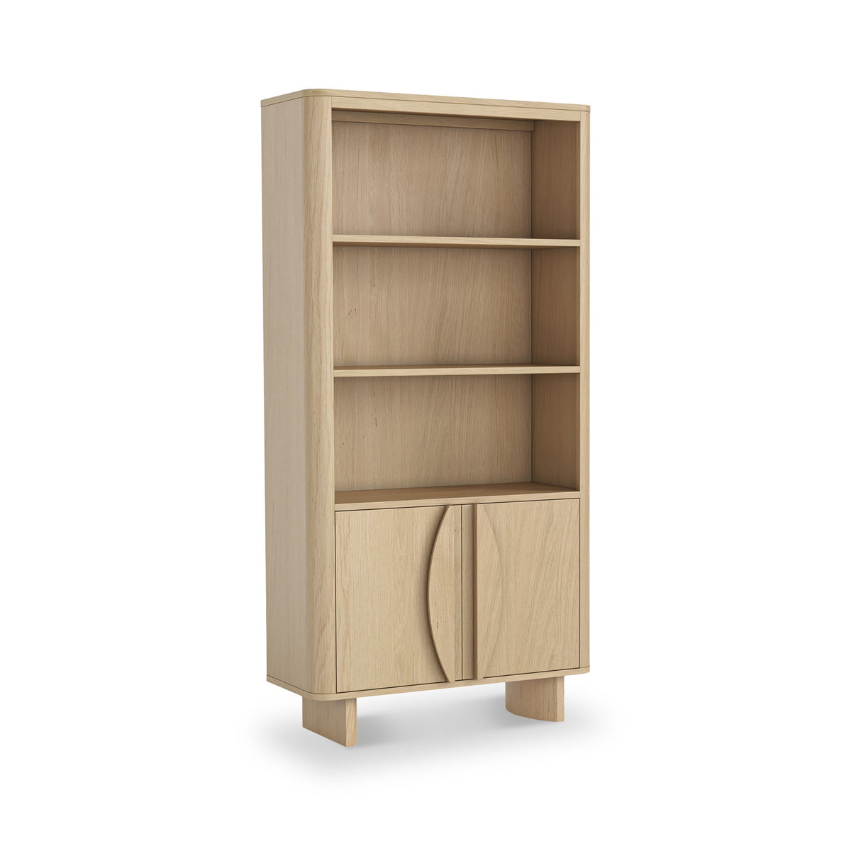 Whitstone Oak Large Storage Bookcase