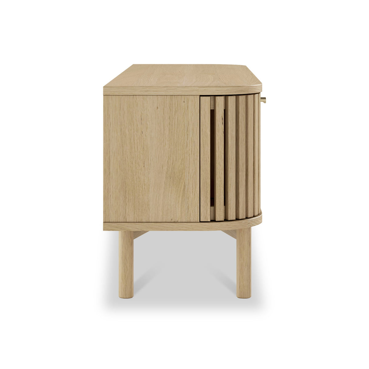 Finch Oak Slatted Wide TV Unit