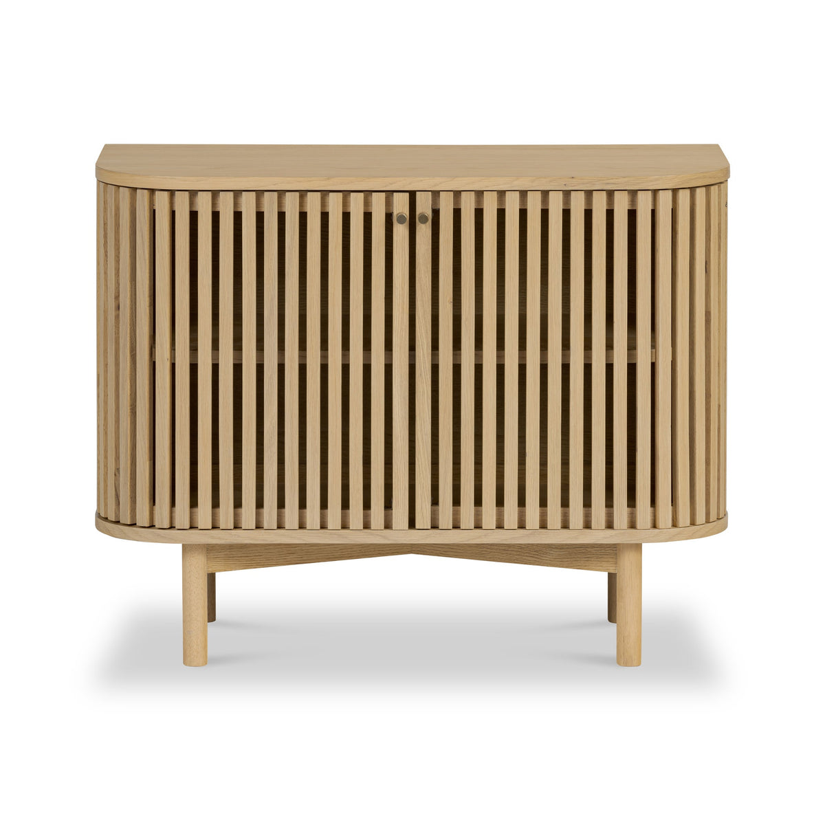 Finch Oak Slatted Small Sideboard