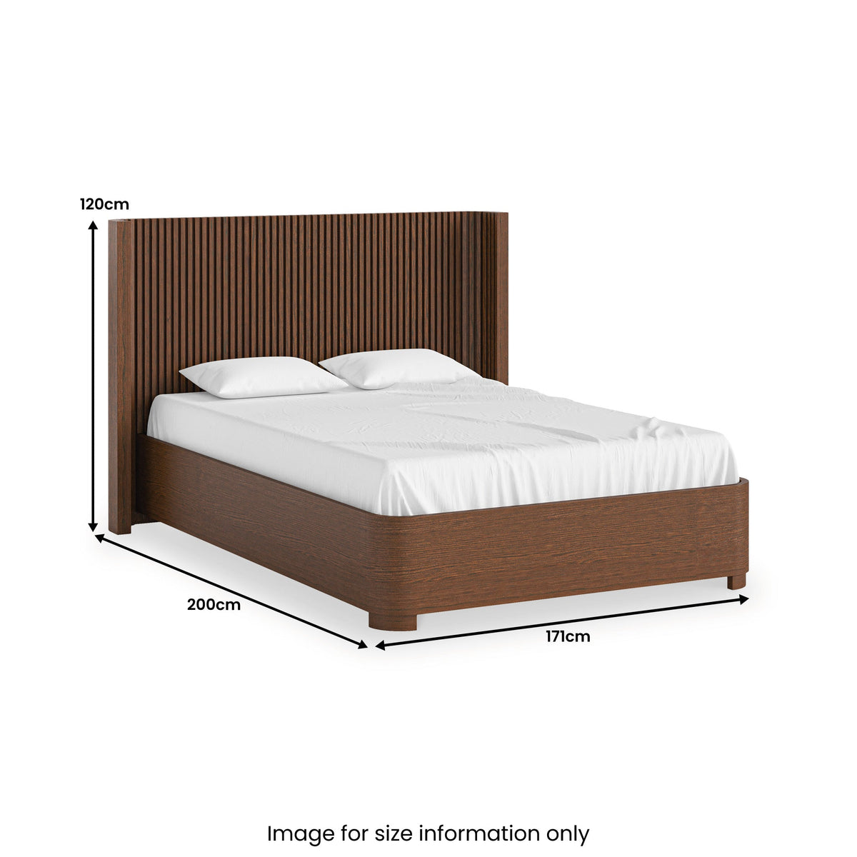 Shorwell Dark Oak Slatted Bed Frame