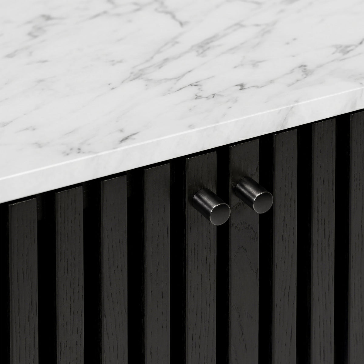 Shorwell Black & Marble Cupboard