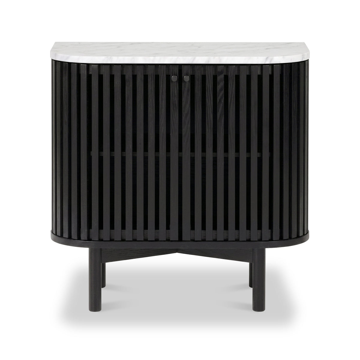 Shorwell Black & Marble Cupboard