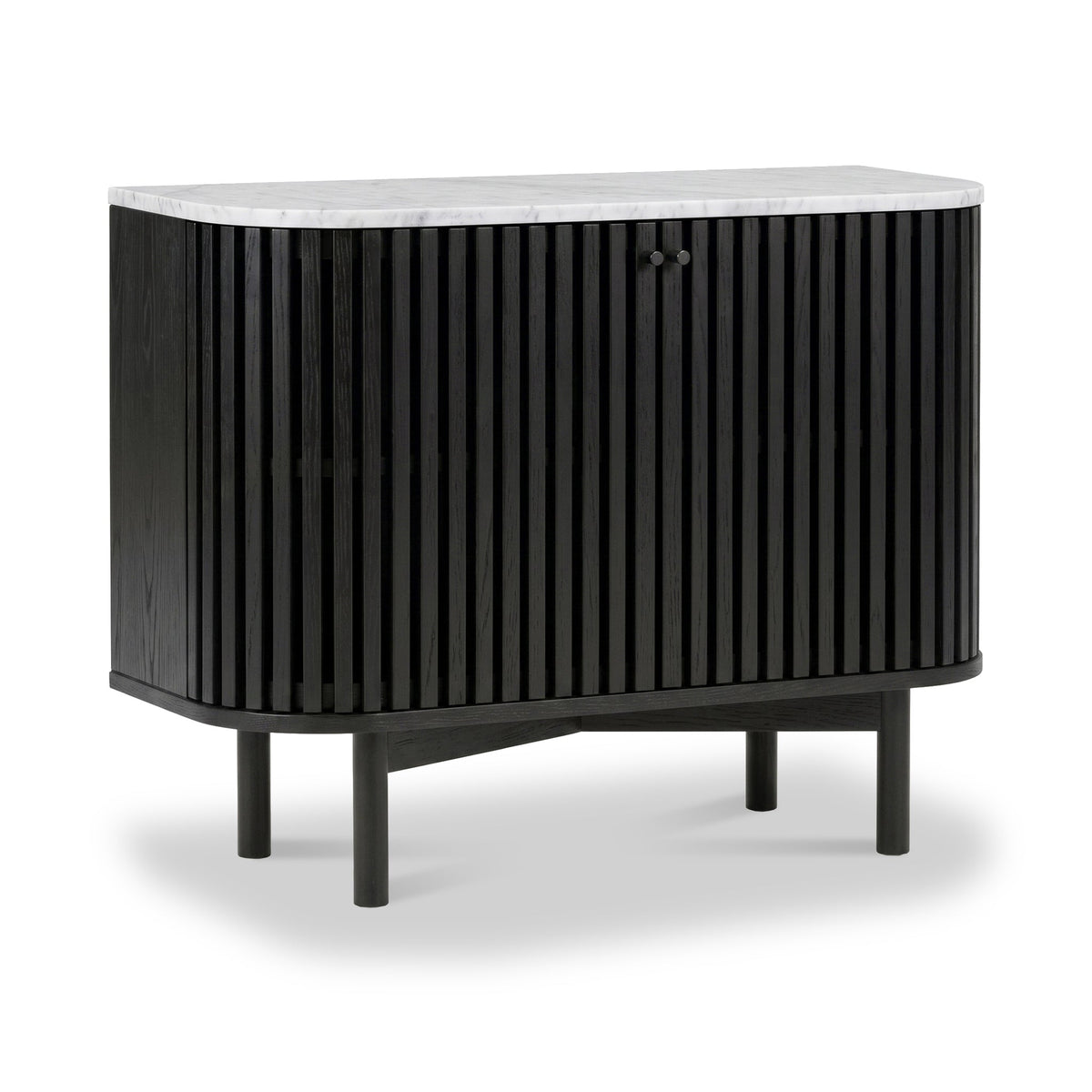 Shorwell Black & Marble Small Sideboard