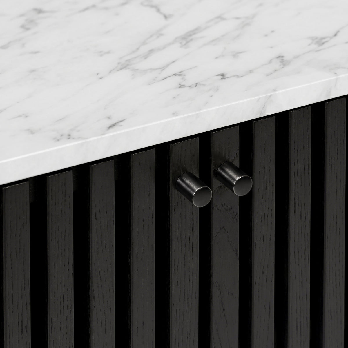 Shorwell Black & Marble Small Sideboard