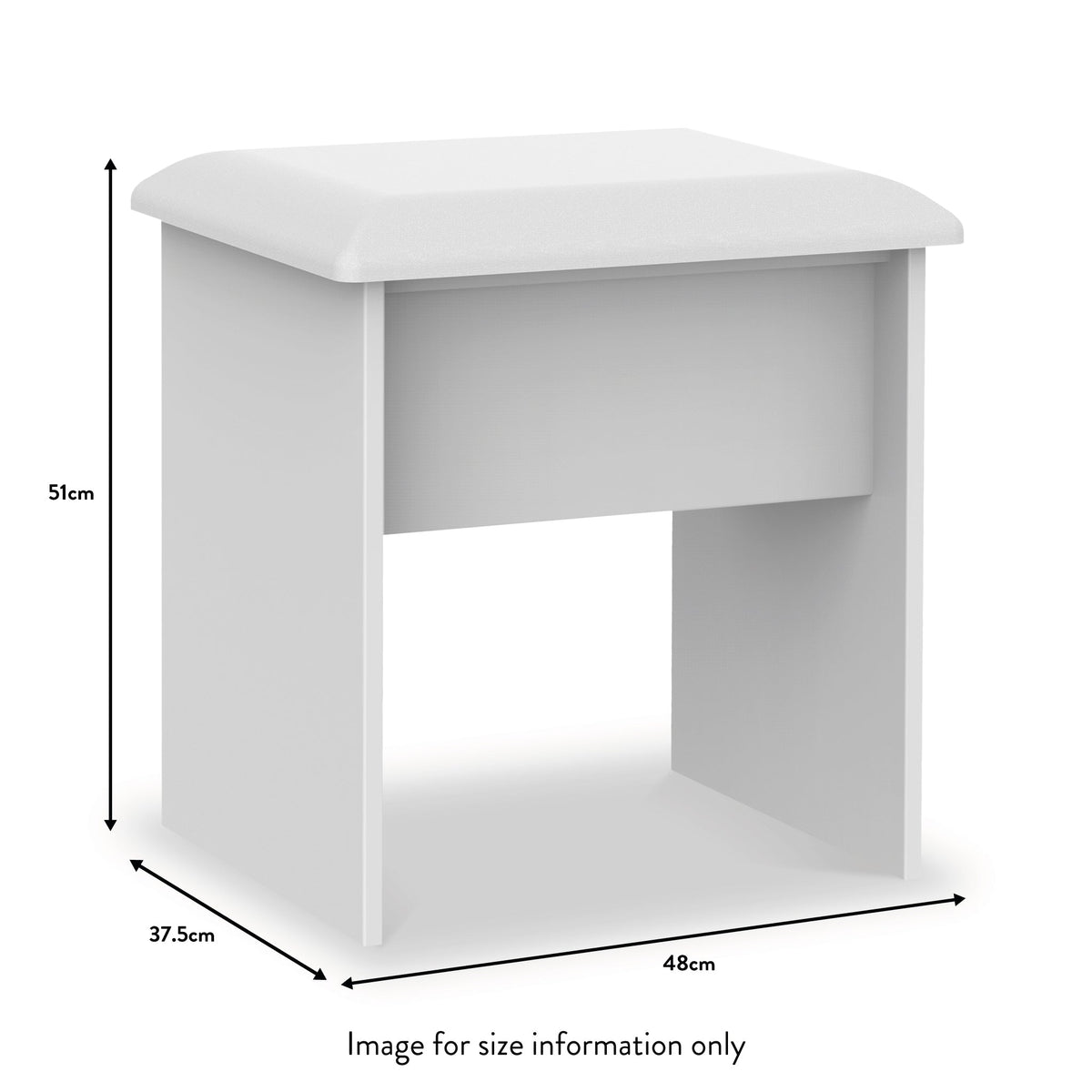 Blakely Grey and White Dressing Table Set
