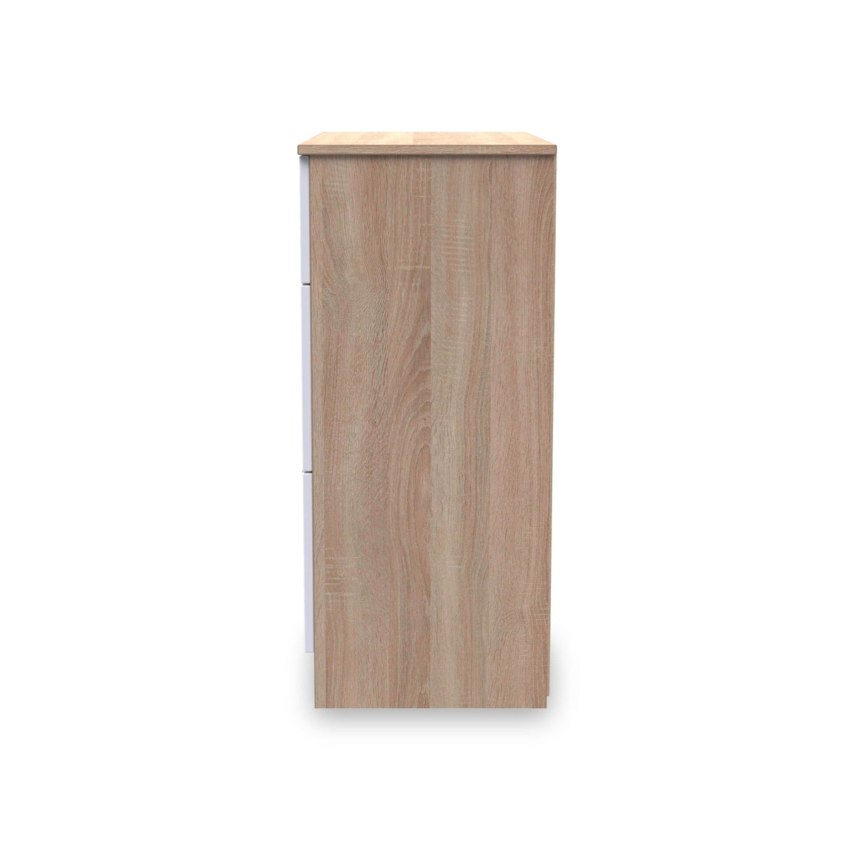 Blakely White & Light Oak 3 Drawer Deep Chest
