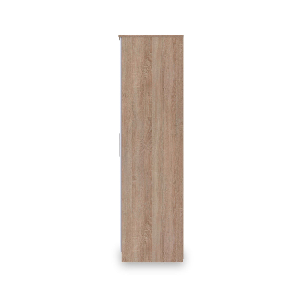 Blakely White & Light Oak Triple Mirror Wardrobe