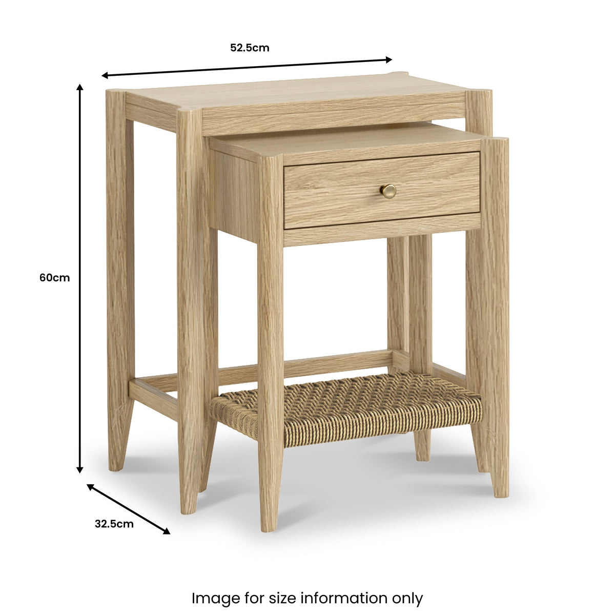 Harborough Oak Nest of Tables
