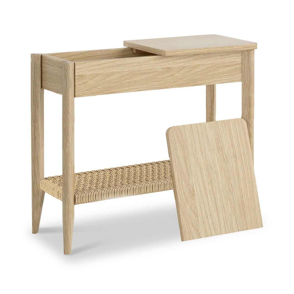 Harborough Oak Sofa Side Storage Table