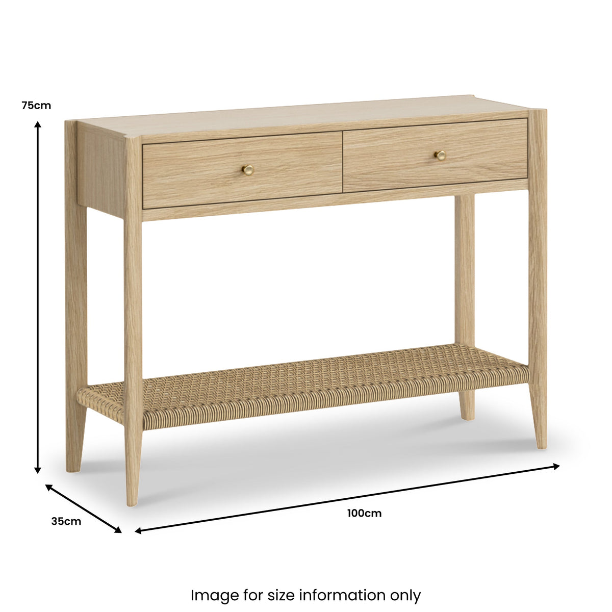 Harborough Oak 100cm Console Table