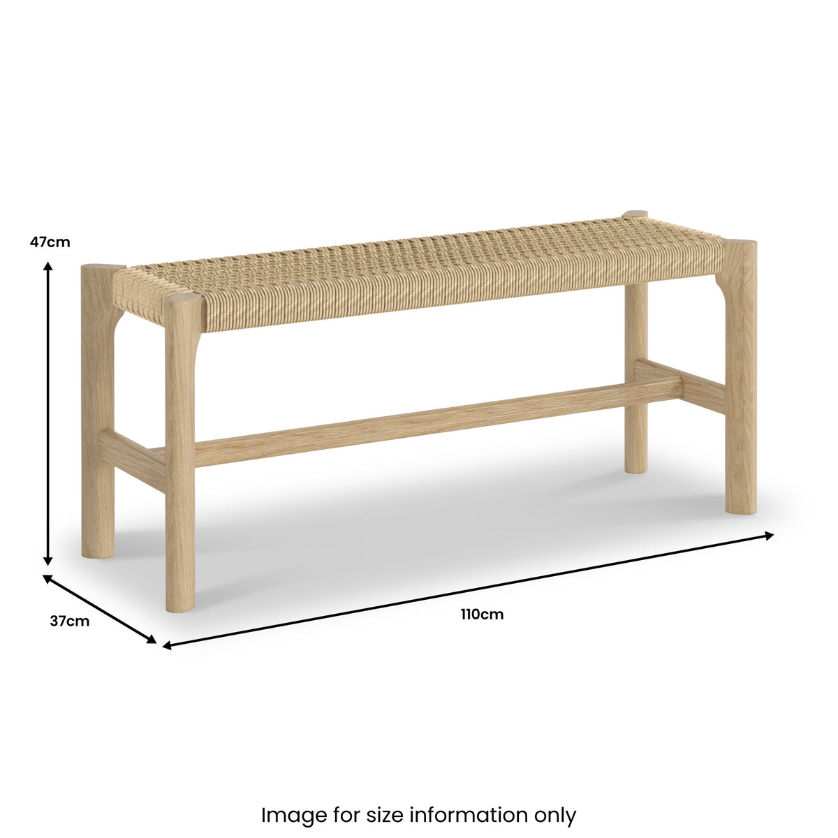 Harborough Oak 110cm Dining Bench