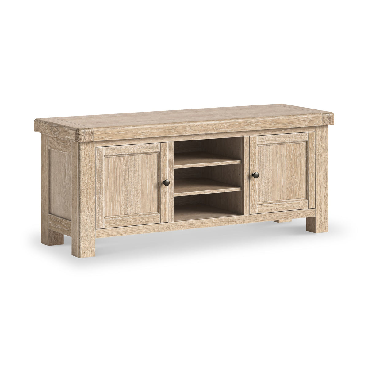 Portland Washed Oak 140cm TV Unit