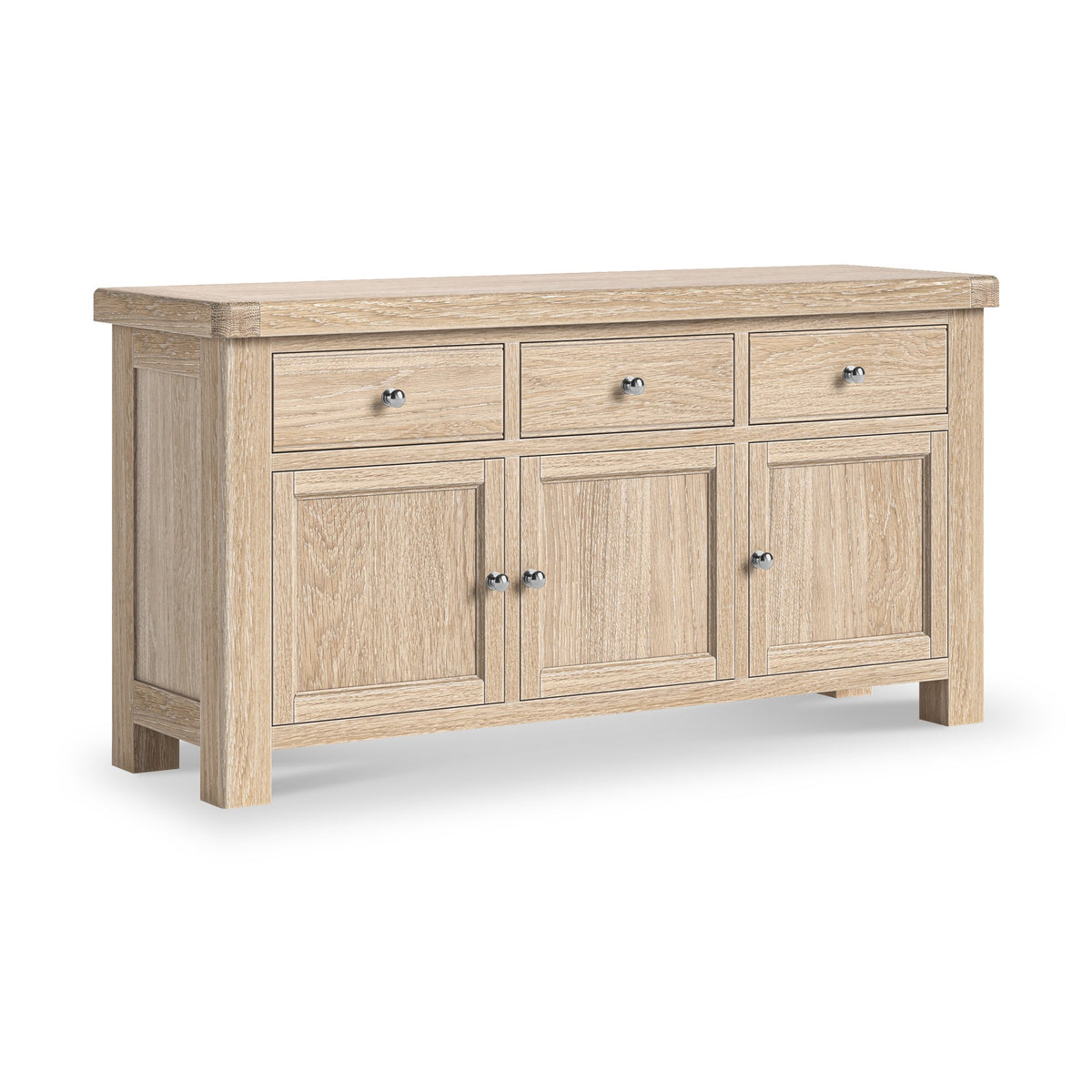 Portland Washed Oak Large Sideboard