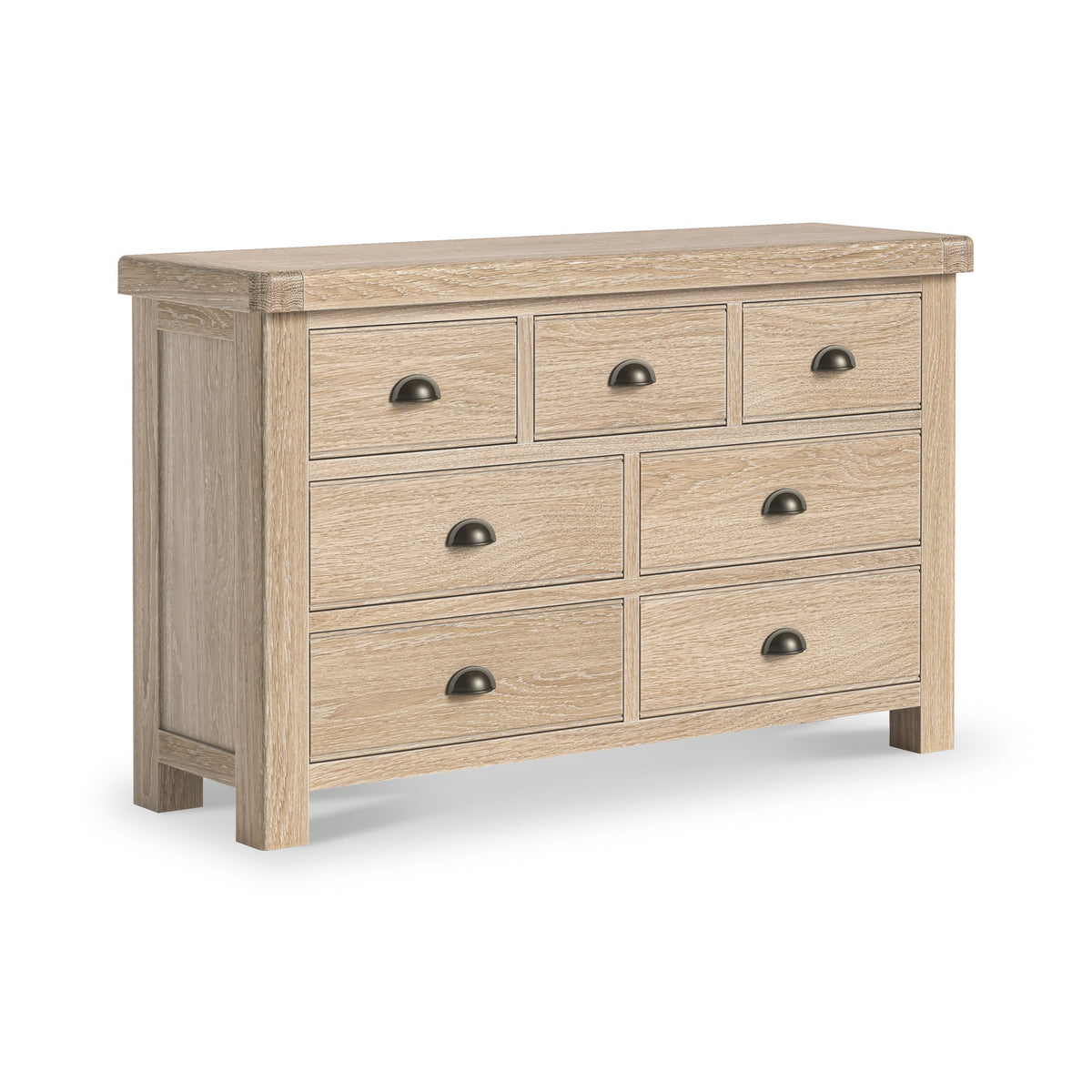 Portland Washed Oak 3 Over 4 Chest