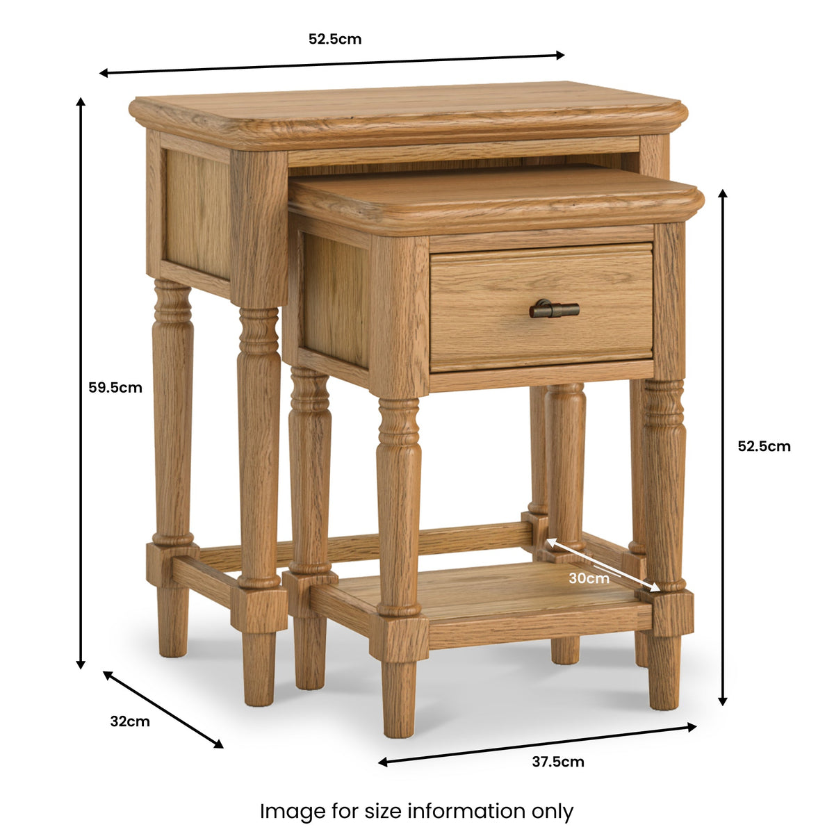 Alderley Oak Nest of Tables