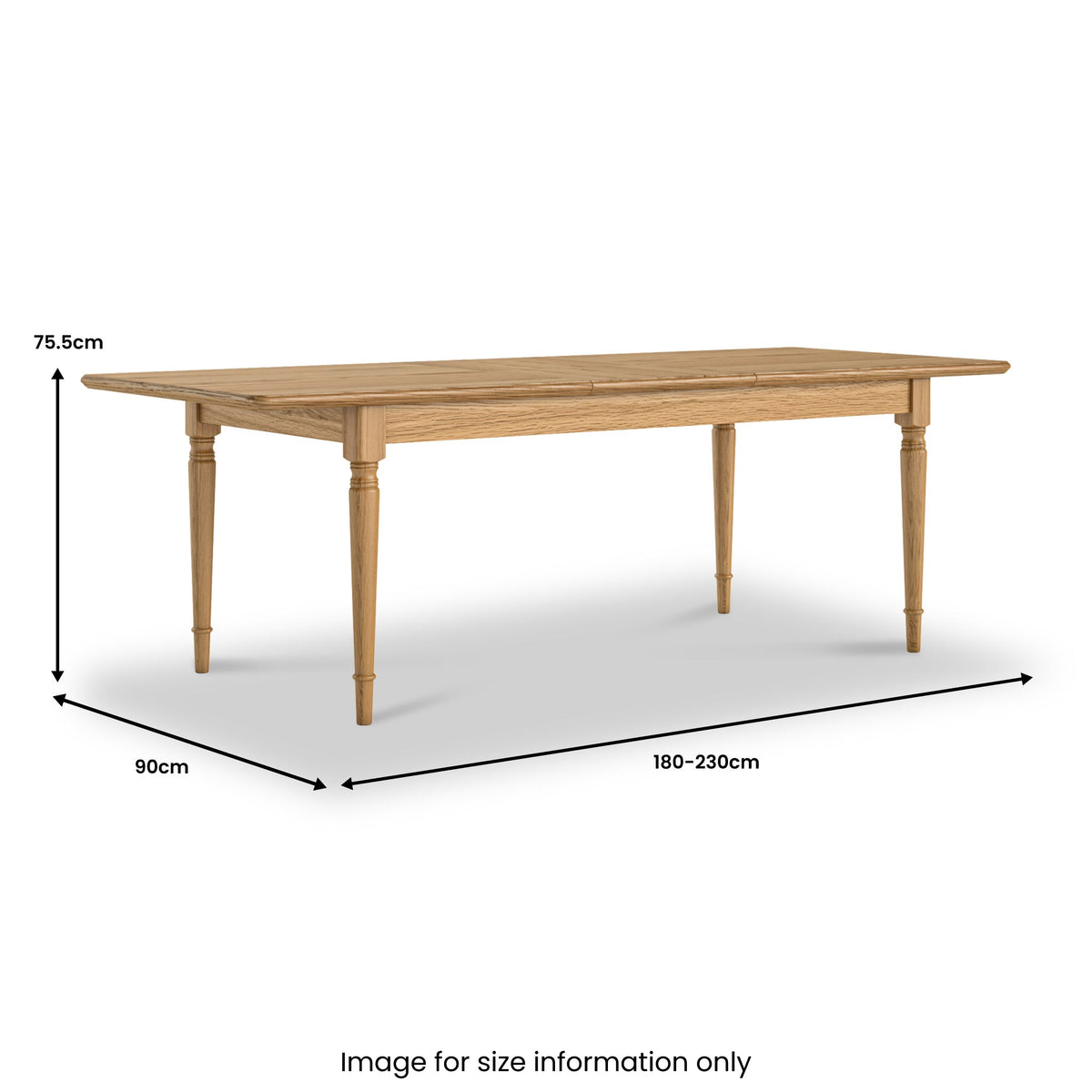 Alderley Oak 180-230cm Extendable Dining Table