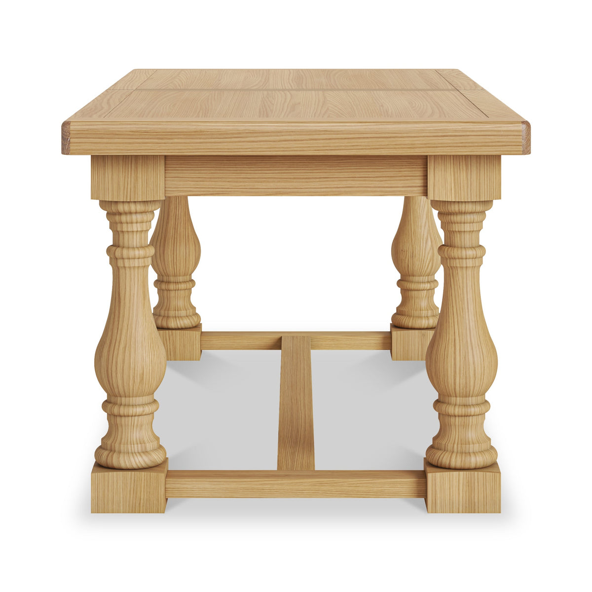 Portland Oak 200-245cm Extending Trestle Dining Table