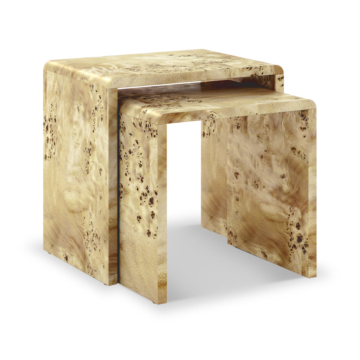 Calder Light Burl Nest Of Tables