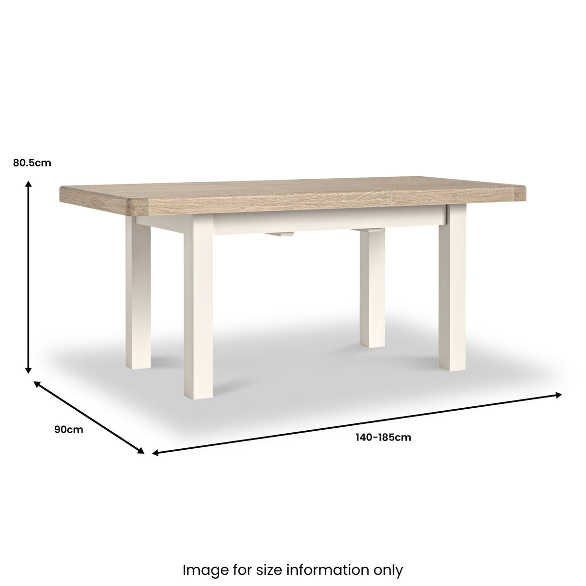 Belmont 140-185cm Extendable Dining Table