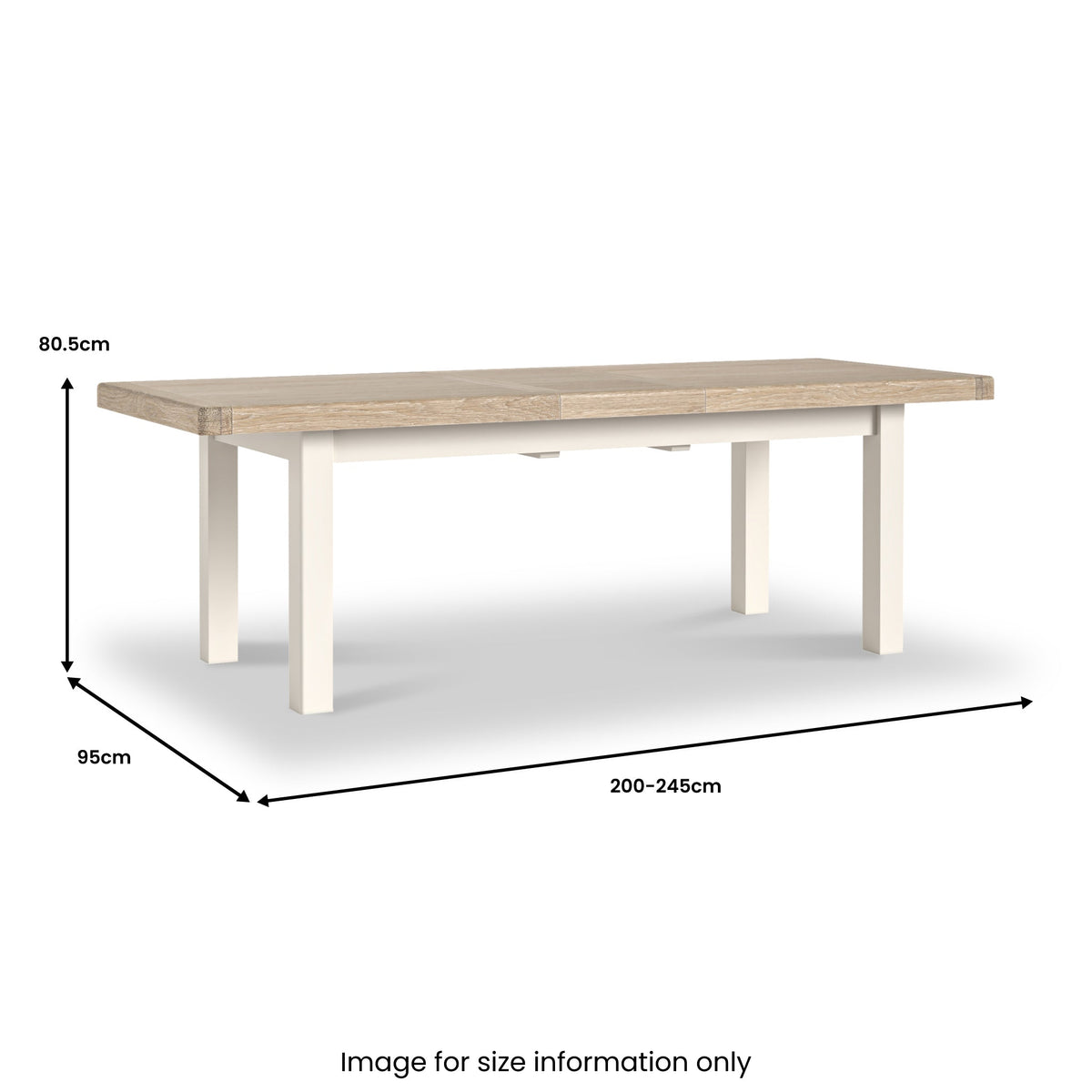 Belmont 200-245cm Extendable Dining Table