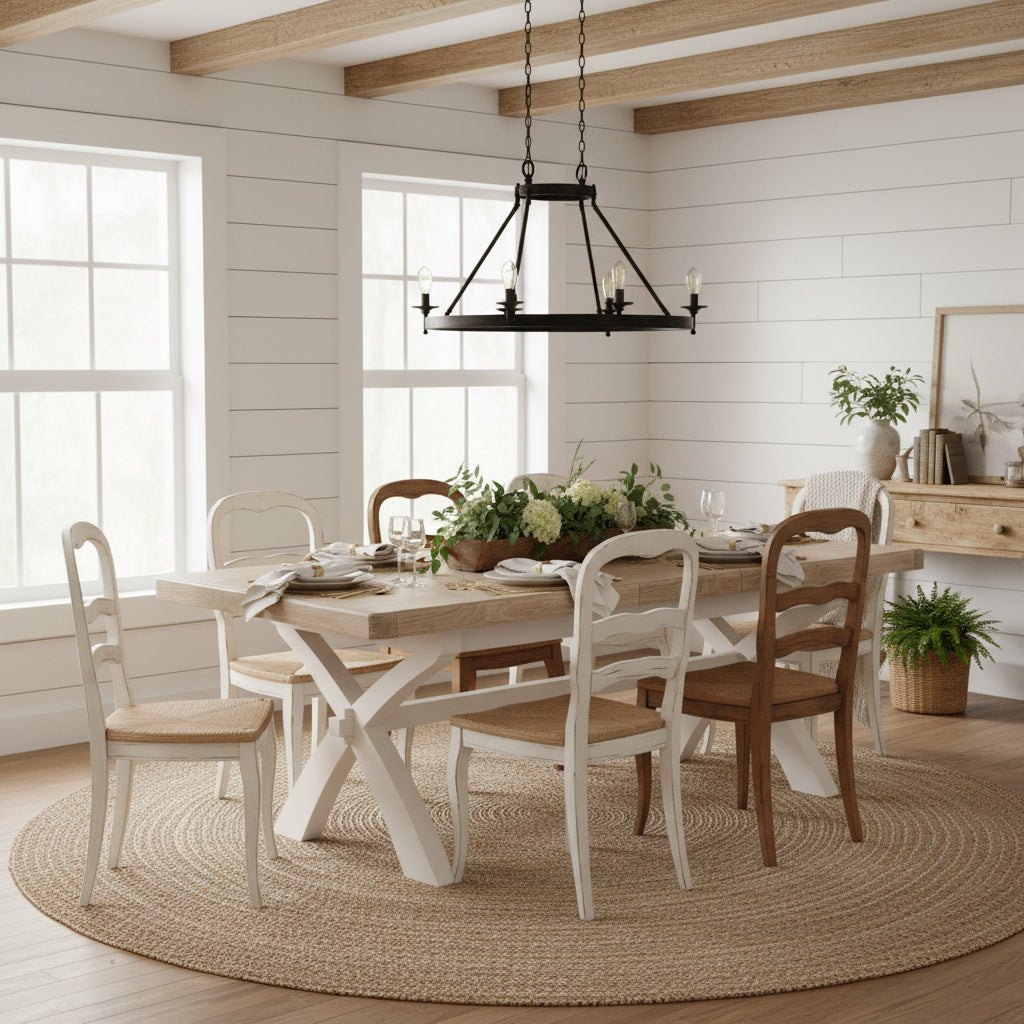 Belmont 200-245cm Extendable Cross Leg Dining Table