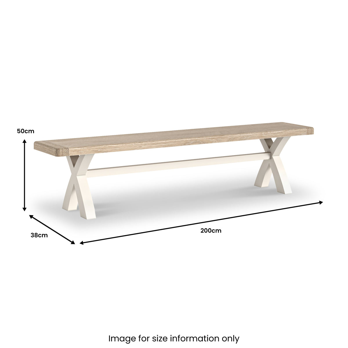 Belmont Cross Leg Dining Bench