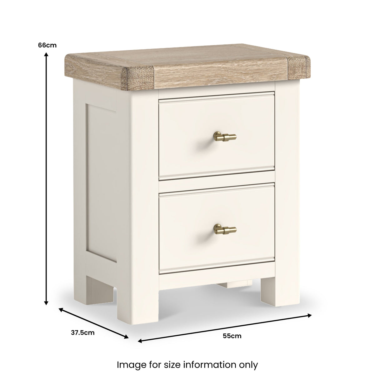 Belmont 2 Drawer Bedside