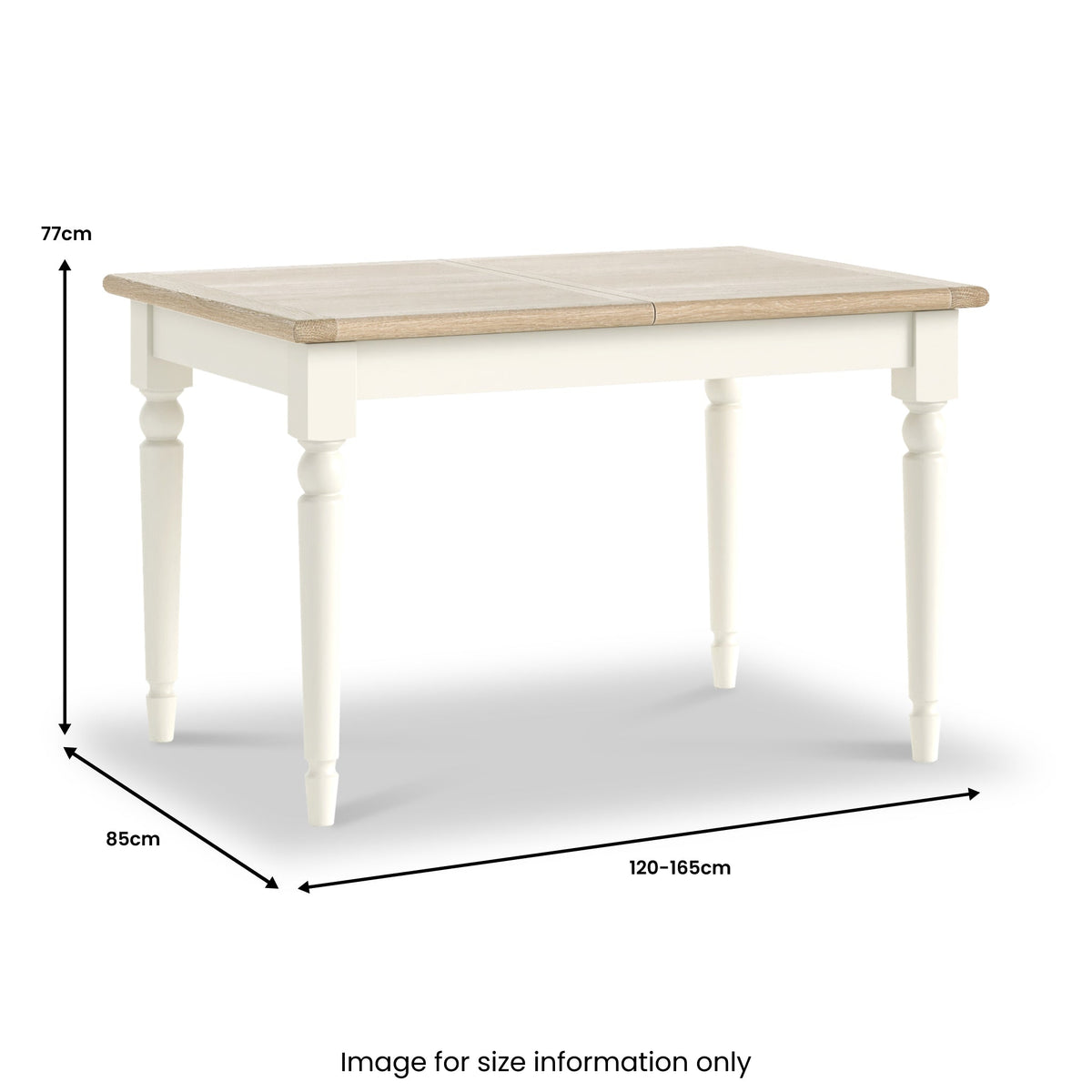 Linden 120-165cm Extendable Dining Table