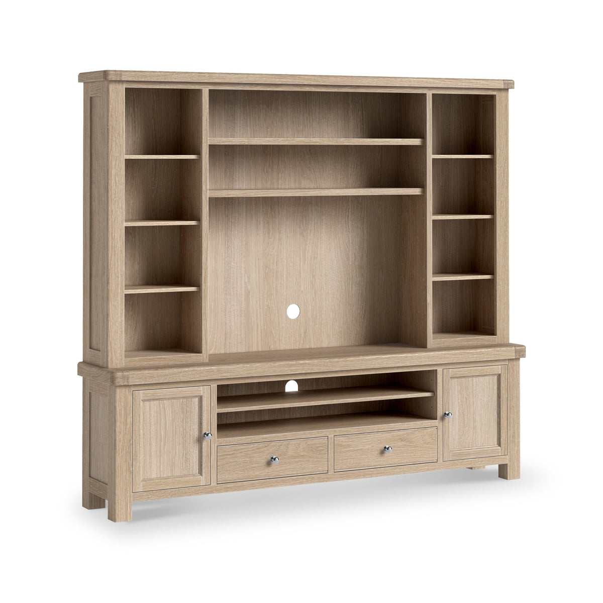 Portland Washed Oak TV & Media Storage Unit