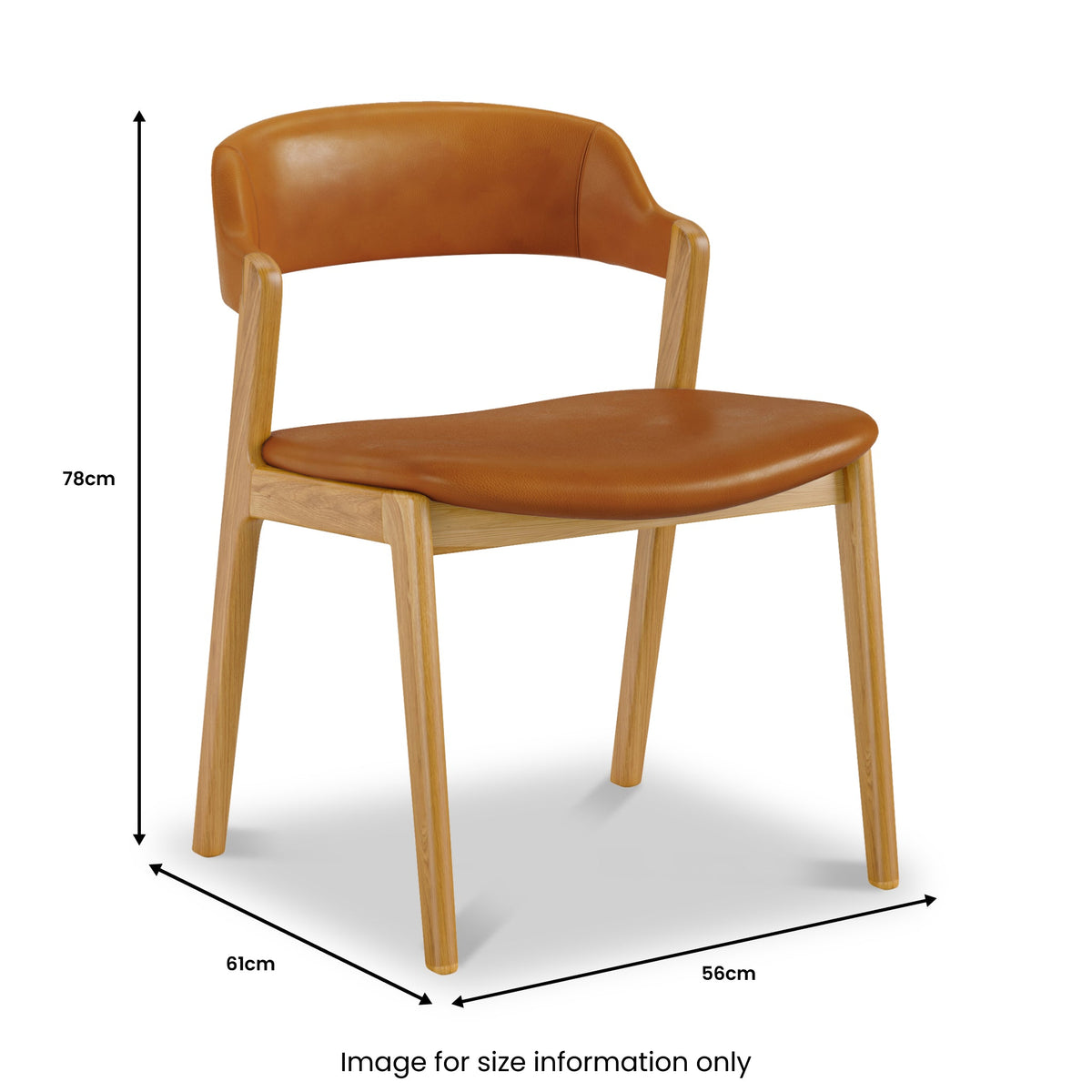Aubray Faux Leather Dining Chair