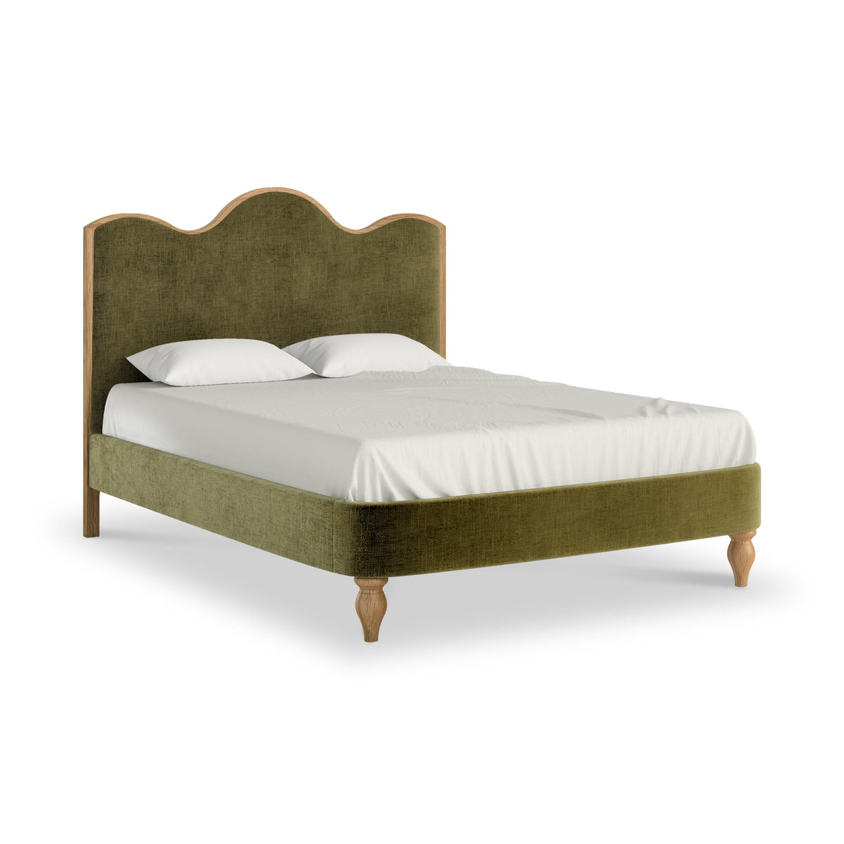 Alderley Oak Upholstered Bed Frame