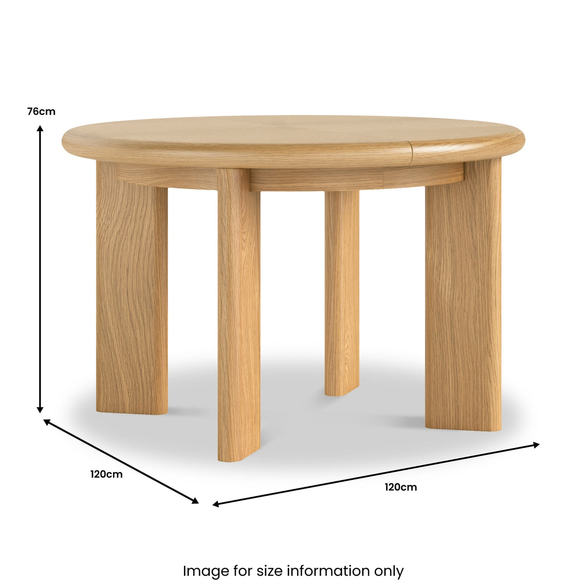 Arden Oak 120-170cm Oval Extendable Dining Table