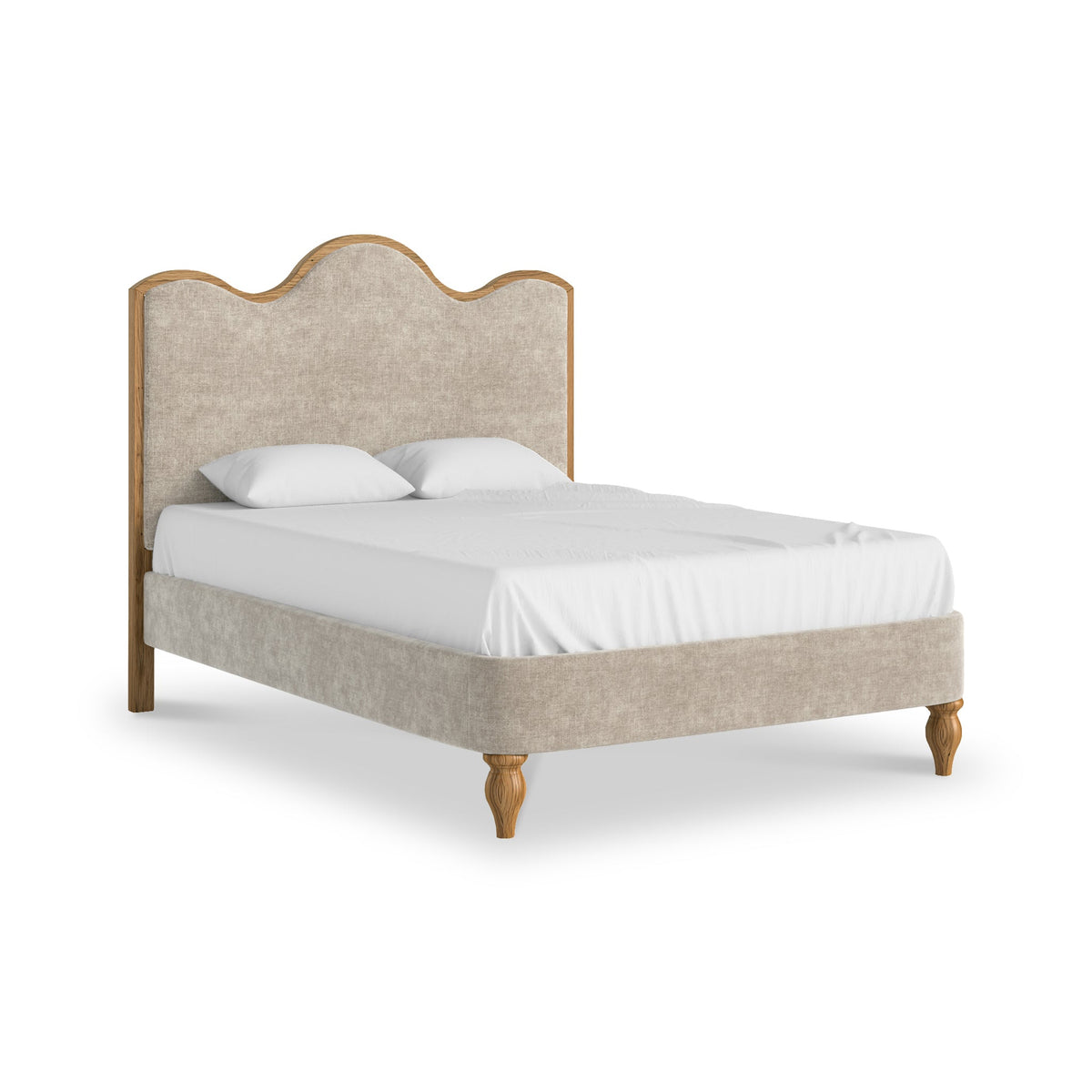 Alderley Oak Upholstered Bed Frame