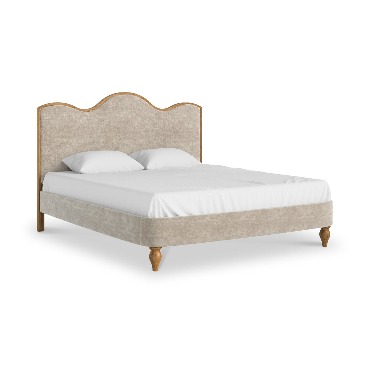 Alderley Oak Upholstered Bed Frame