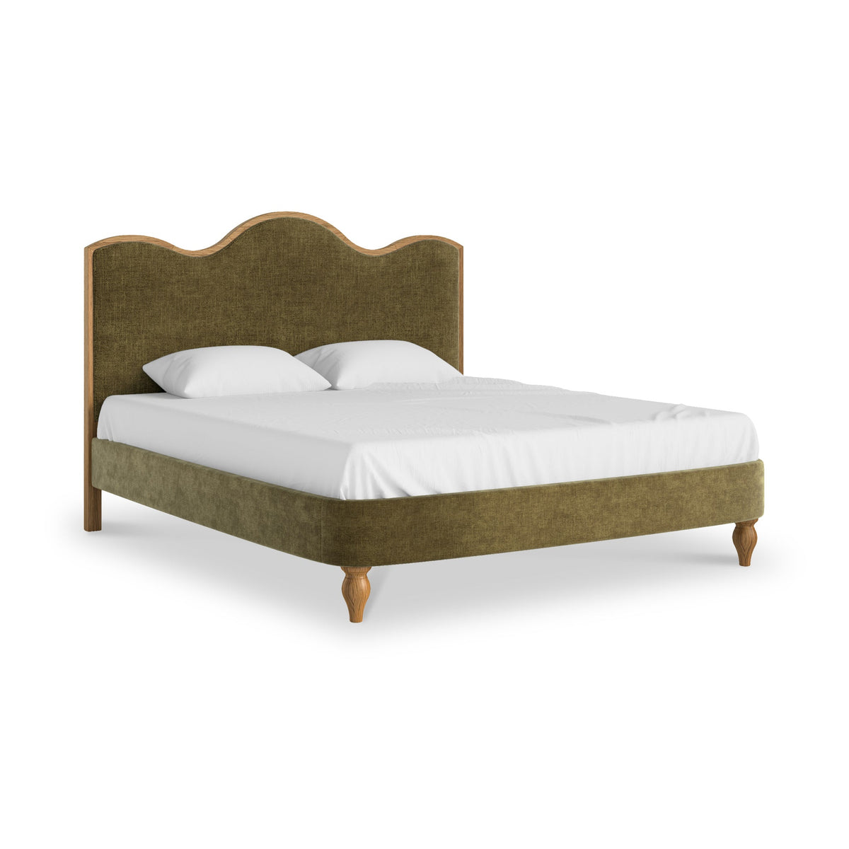 Alderley Oak Upholstered Bed Frame